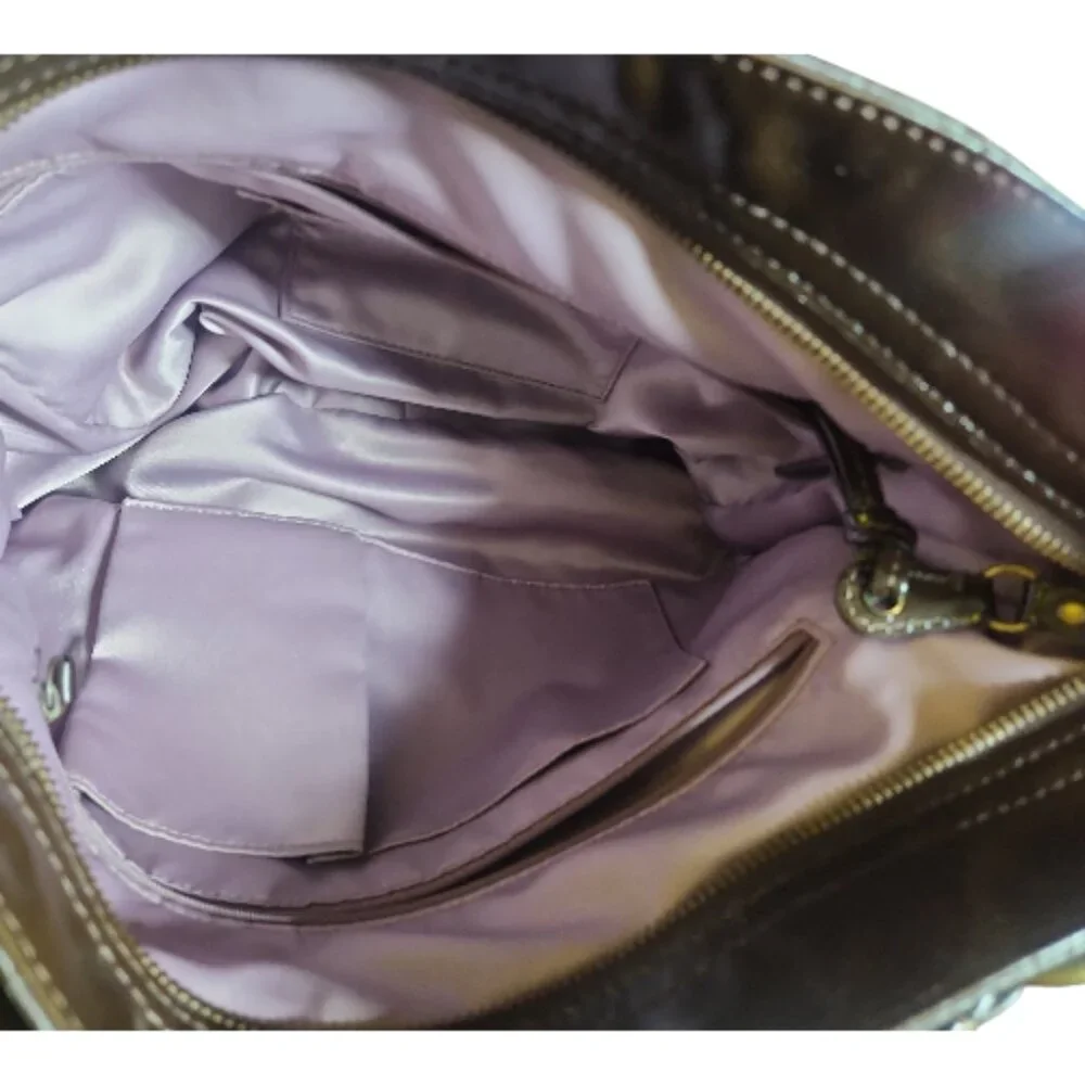 Coach Pre-loved Hobo Patent Leather Shoulder Bag